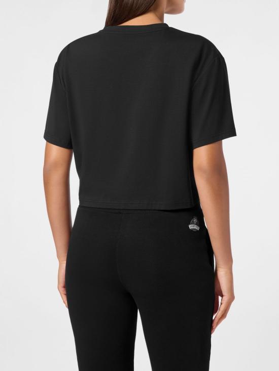 26SS 플레인스포츠 반팔 티셔츠 AADCWTK3544SJY001N 02 Black - PLEIN SPORT
