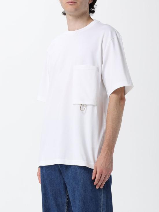 26FW 보테가베네타 반팔 티셔츠 875394V6P30 9000 White - BOTTEGA VENETA