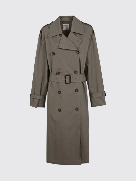 26FW 토템 크리스프 서머 트렌치 코트 252WRO0197FB0410 079 Grey - TOTEME