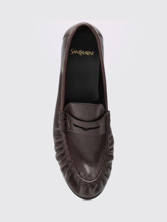 26FW 생로랑 매트 레더 서플 르 로퍼 83947125VAA 2128 Brown - SAINT LAURENT