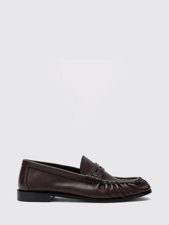 26FW 생로랑 매트 레더 서플 르 로퍼 83947125VAA 2128 Brown