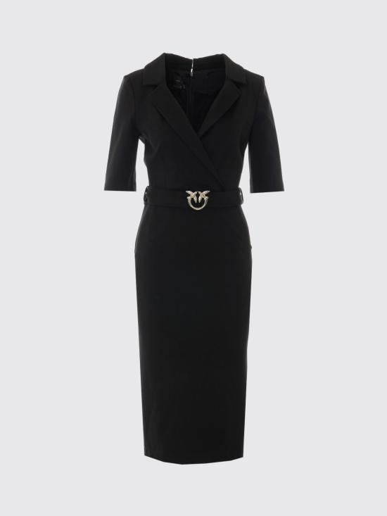 26FW 핑코 롱 원피스 107475A3AH Z99 Black - PINKO