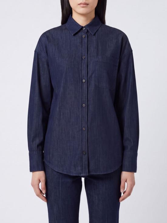 26FW 에스막스마라 셔츠 2629116022600 001 Blue