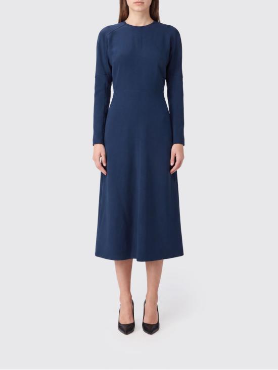 26FW 빅토리아 베컴 롱 원피스 1124WDR005231A DARKOCEAN Blue