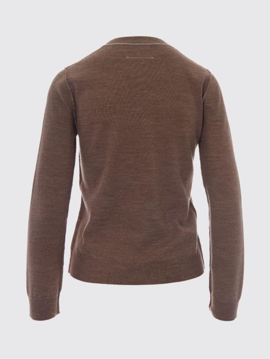 26FW MM6 메종마르지엘라 스웨터 S52HL0066M13037 130 Brown - MM6 MAISON MARGIELA