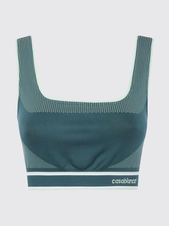 26FW 카사블랑카 탑 WPF26ACT051 01 Green - CASABLANCA