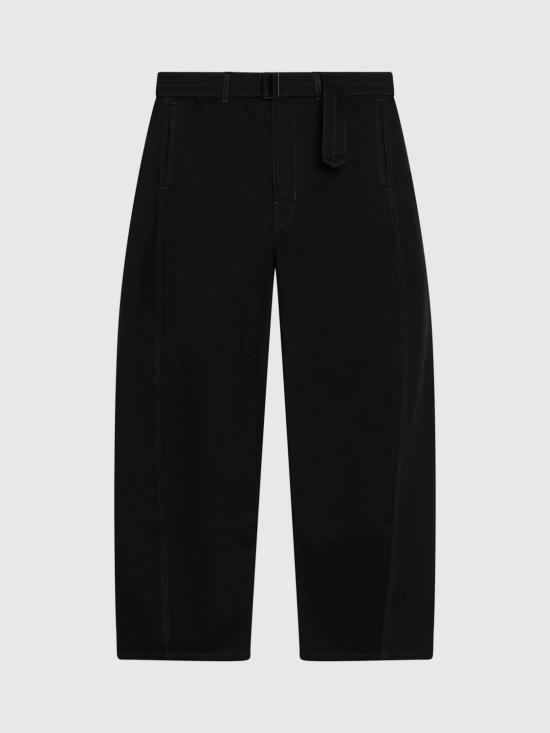26FW 르메르 트위스트 벨티드 팬츠 PA326LD1055 BK999 Black - LEMAIRE