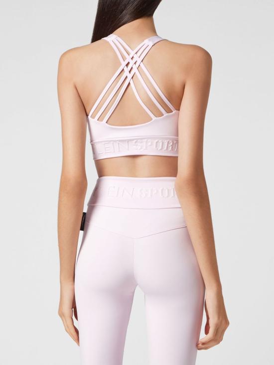 26SS 플레인스포츠 탑 SACCWJU0011STE003N 30 Pink - PLEIN SPORT