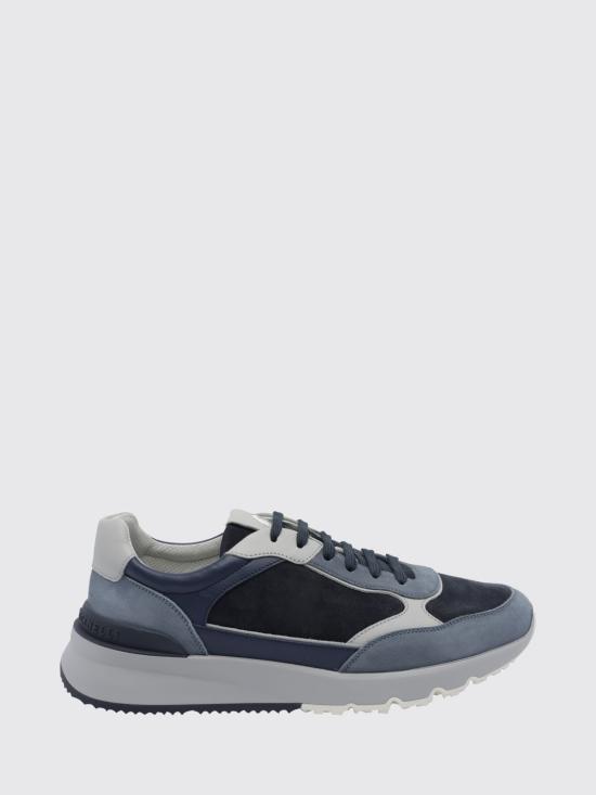 26FW 브루넬로 쿠치넬리 누벅 레더 스웨이드 러닝 스니커즈 MZUSNEO355 CVV29 Blue
