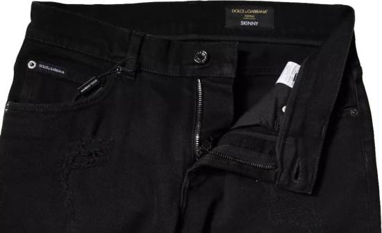 26FW 돌체앤가바나 데님 팬츠 9709012320542 BLACK - DOLCE & GABBANA