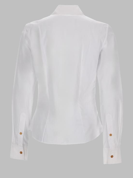26FW 비비안웨스트우드 ORB 로고 코튼 셔츠 비비안웨스트우드 15010060 W009QA401 WHITE - VIVIENNE WESTWOOD
