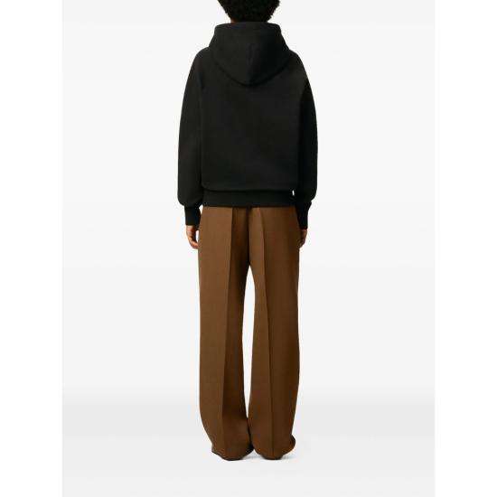 26FW 아미 코튼 드 하트 후드 USW758 747001 BLACK - AMI