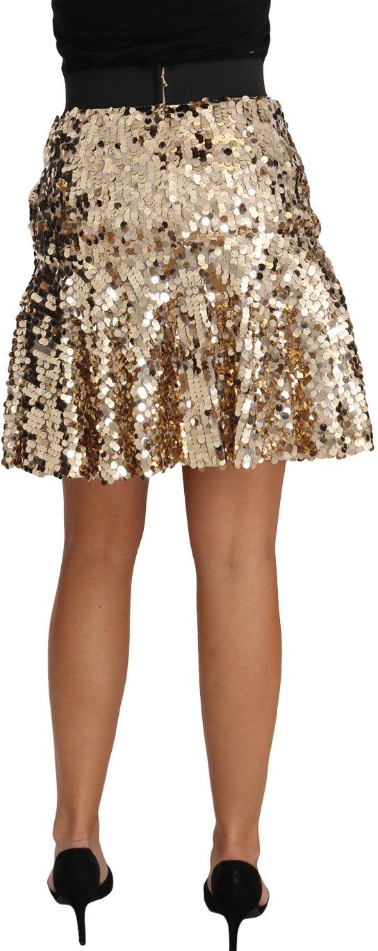 26FW 돌체앤가바나 숏 스커트 47949840875806 GOLD - DOLCE & GABBANA