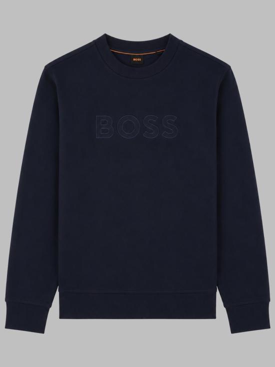 26FW 보스 긴팔 티셔츠 50567420 10281407404 BLUE