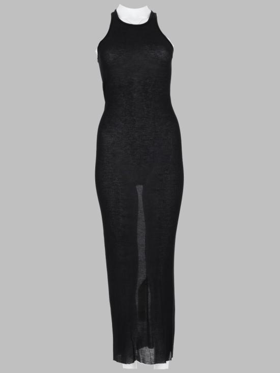 26FW 릭 오웬스 롱 원피스 RP02F5549 RC09 BLACK - RICK OWENS