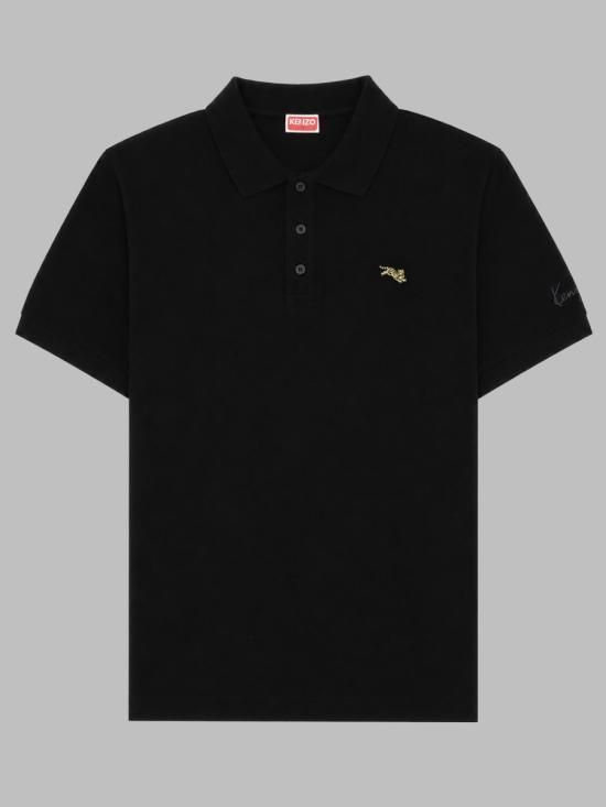 26FW 겐조 폴로 티셔츠 FG65PO1594PU 99J BLACK