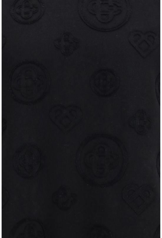 25FW 카사블랑카 탑 15803138572574 BLACK - CASABLANCA