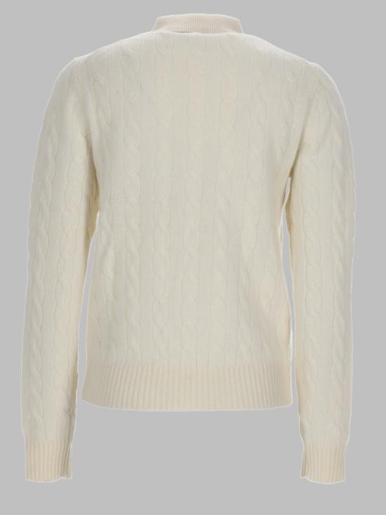 26FW 폴로 랄프로렌 케이블 폴로 니트 211972132 001AUTHENTICCREAM WHITE - POLO RALPH LAUREN