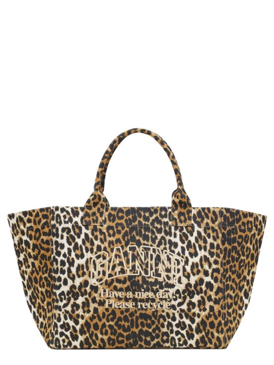 26FW 가니 레오파드 XXL 토트백 A7161 943 ANIMALIER - GANNI