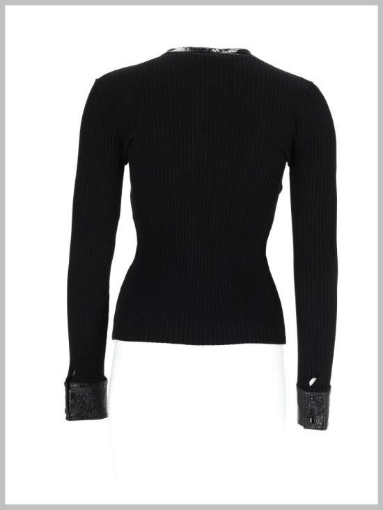 26FW 쿠레쥬 스웨터 326MGI056 FI00019999 BLACK - COURREGES