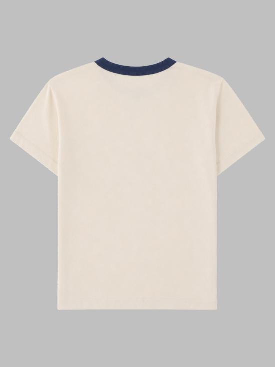 26FW [키즈] 보보쇼즈 티셔츠 B226AC005K 199 WHITE - BOBO CHOSES
