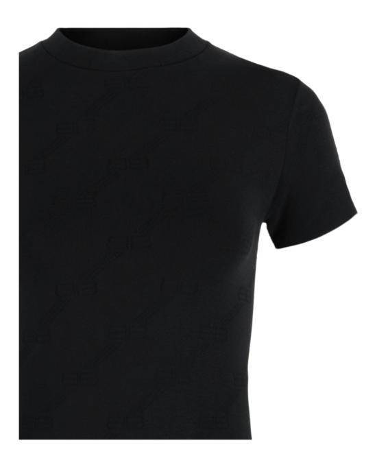  발렌시아가 미디 원피스 776323 4D5B9 1000 00002 S Black - BALENCIAGA