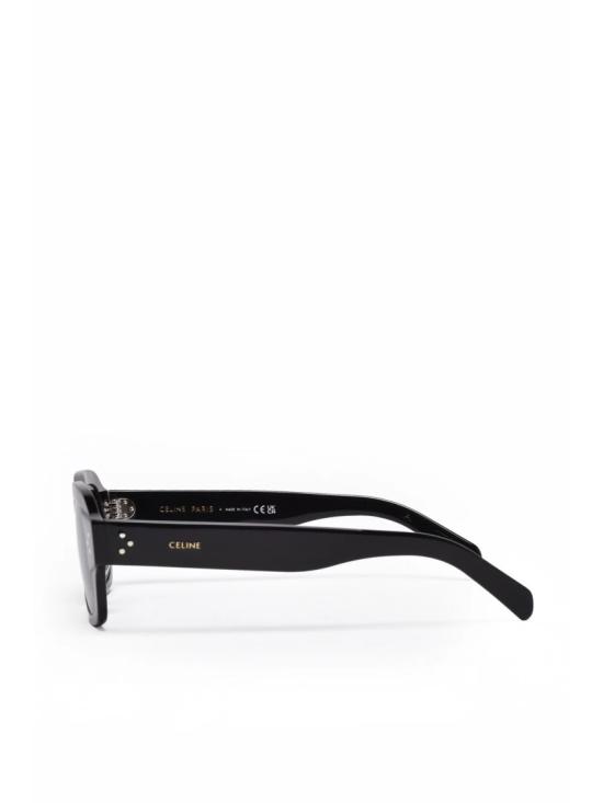 25FW 셀린느 선글라스 블랙 미니멀리스트 직사각형 재활용 아세테이트 - CELINE