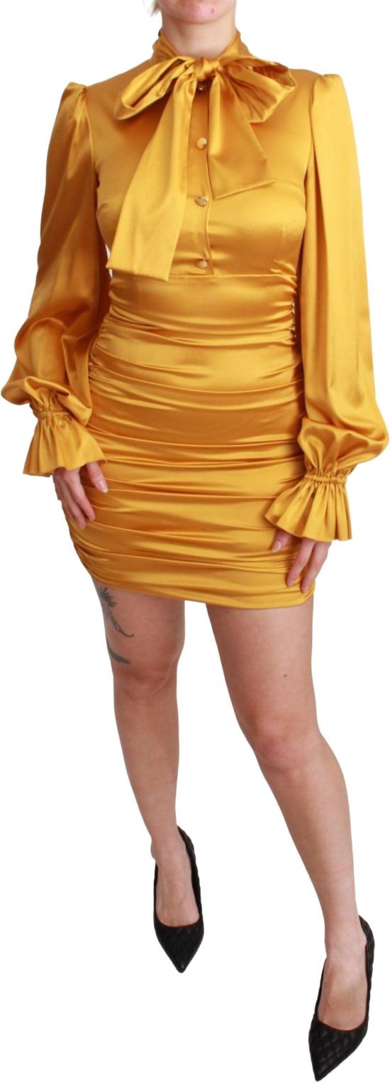 26FW 돌체앤가바나 미디 원피스 9069455933726 YELLOW