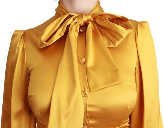 26FW 돌체앤가바나 미디 원피스 9069455933726 YELLOW - DOLCE & GABBANA