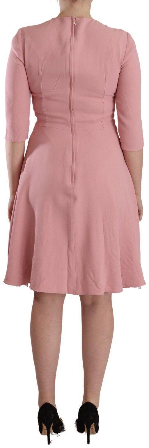 26FW 돌체앤가바나 미디 원피스 9069480247582 PINK - DOLCE & GABBANA