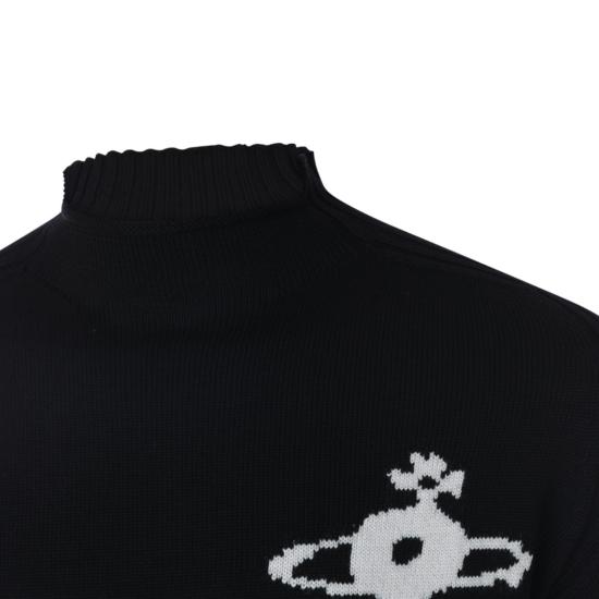 26FW 비비안웨스트우드 피셔맨 크루넥 니트 탑 2701003LY005EN401 Black - VIVIENNE WESTWOOD