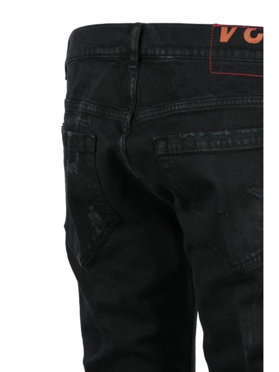 25FW 돈답 데님 블랙 조지 디스트레스드 스키니 레그 진 - DONDUP