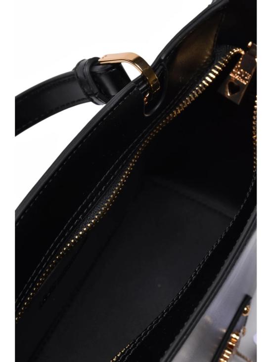 25FW 모스키노 토트백 검정색 넉넉한 폴리우레탄 - MOSCHINO