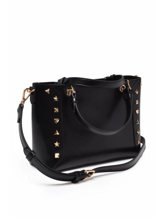25FW 모스키노 토트백 검정색 넉넉한 폴리우레탄 - MOSCHINO
