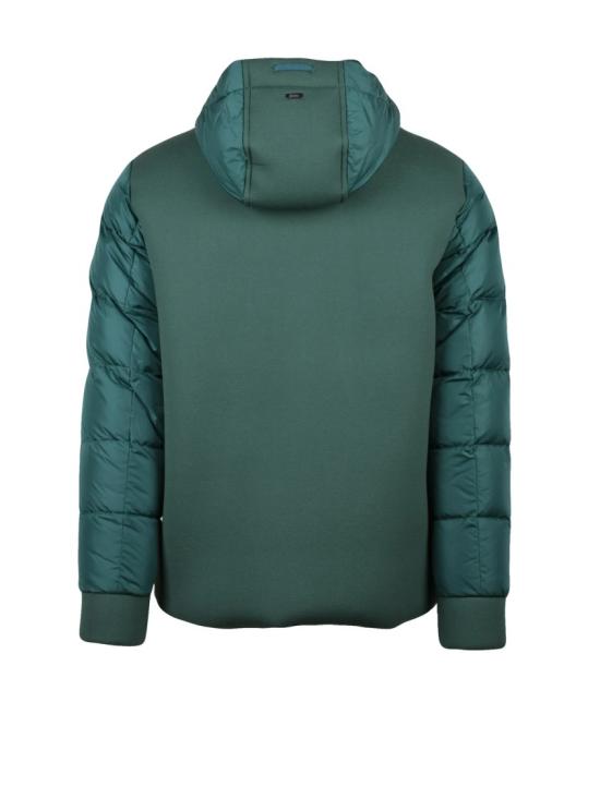 25FW 에르노 숏패딩 보틀 그린 색상의 퀼팅 폴리아미드 다운 재킷 - HERNO