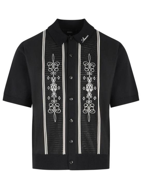 26FW 아미리 폴로 티셔츠 AM426KN015 002 Black