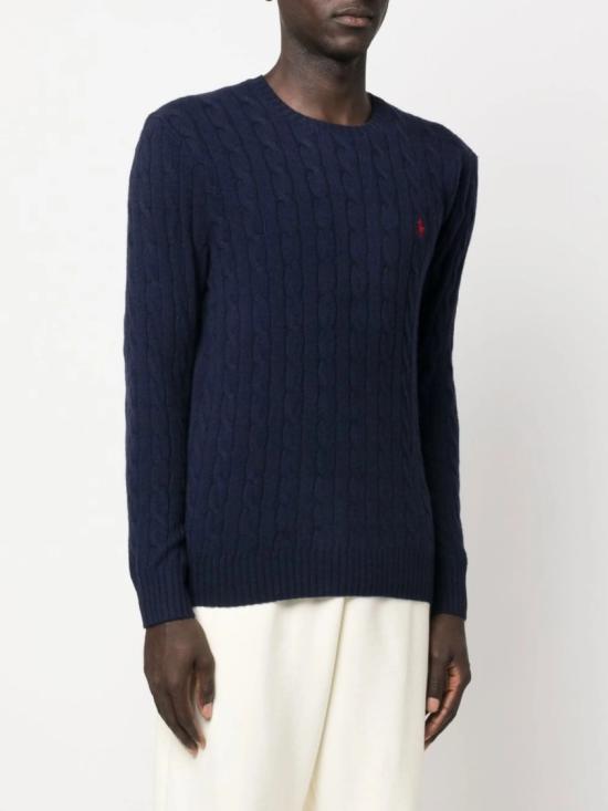  폴로 랄프로렌 케이블 니트 스웨터 710 876762 Black - POLO RALPH LAUREN