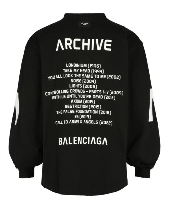  발렌시아가 긴팔 셔츠 781245 TQVA1 1569 00993 L Black - BALENCIAGA