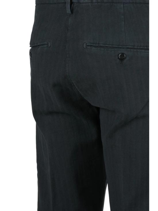 25FW 돈답 스트레이트 팬츠 블랙 가우베르 텍스처드 스트레치 코튼 - DONDUP