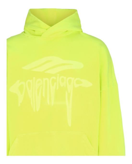  발렌시아가 3B 리퀴파이드 라지 핏 후드 803265 TRVS9 7870 70257 M Yellow - BALENCIAGA