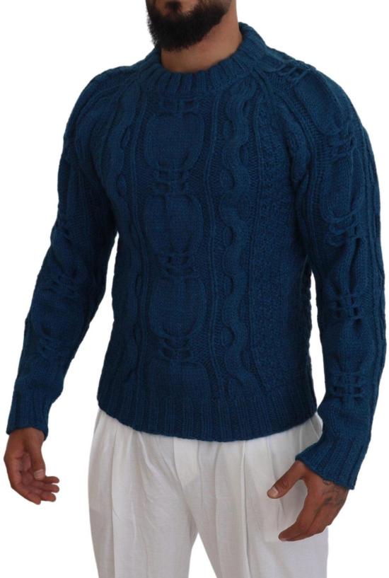 26FW 돌체앤가바나 니트웨어 47989467906334 BLUE - DOLCE & GABBANA