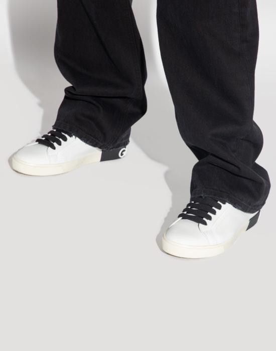 26SS 돌체앤가바나 카프스킨 포르토피노 빈티지 스니커즈 CK2203AM78089662 White - DOLCE & GABBANA