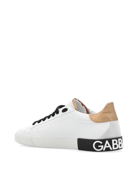 26SS 돌체앤가바나 카프스킨 포르토피노 빈티지 스니커즈 CK2203AM78089662 White - DOLCE & GABBANA