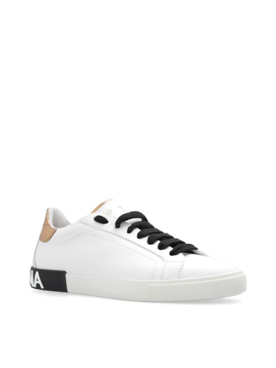 26SS 돌체앤가바나 카프스킨 포르토피노 빈티지 스니커즈 CK2203AM78089662 White - DOLCE & GABBANA