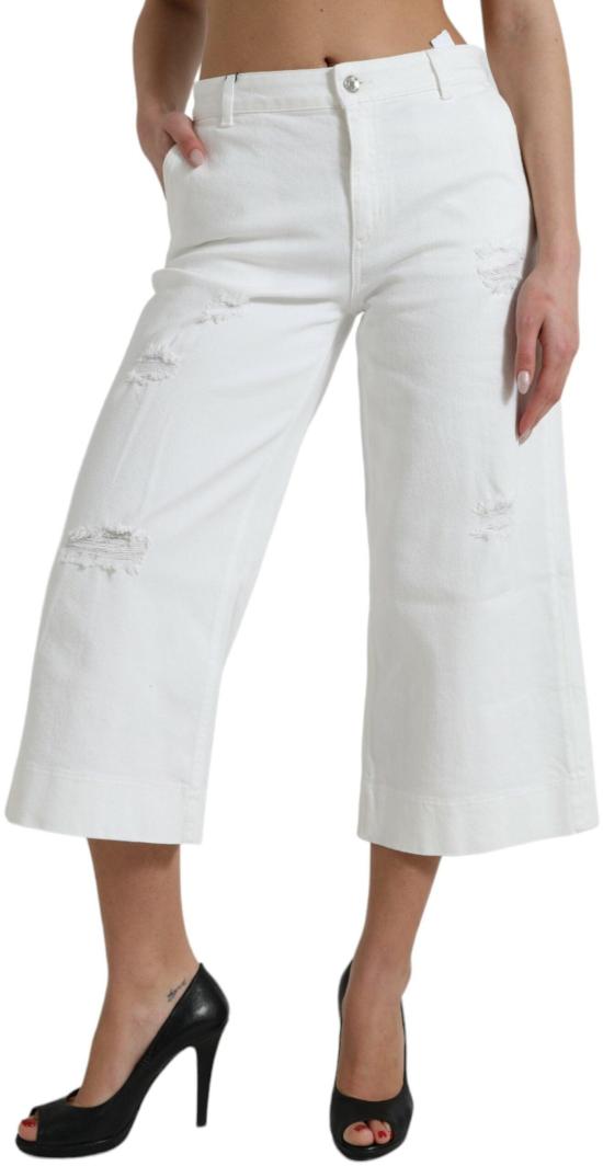 26FW 돌체앤가바나 데님 팬츠 9665025736990 WHITE - DOLCE & GABBANA