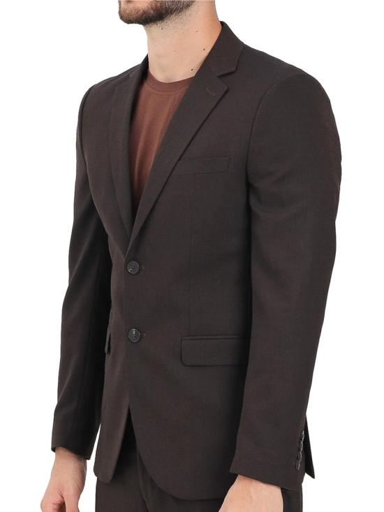 25FW 셀렉티드 수트 자켓 브라운 투버튼 울 블렌드 블레이저