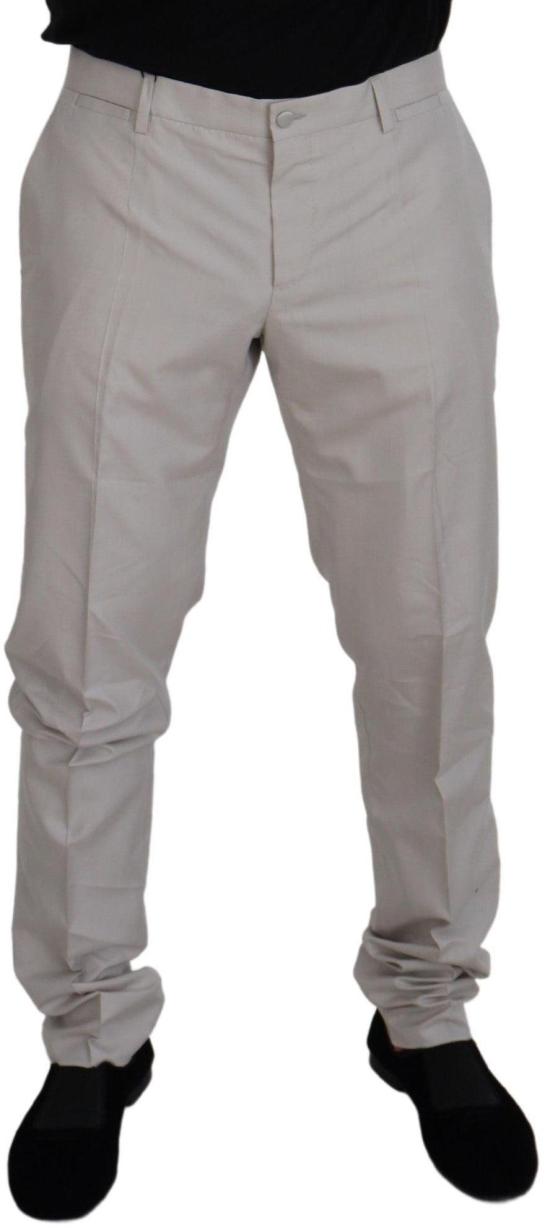 26FW 돌체앤가바나 치노 팬츠 9635959669022 WHITE - DOLCE & GABBANA
