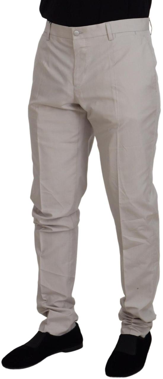 26FW 돌체앤가바나 치노 팬츠 9635959669022 WHITE - DOLCE & GABBANA