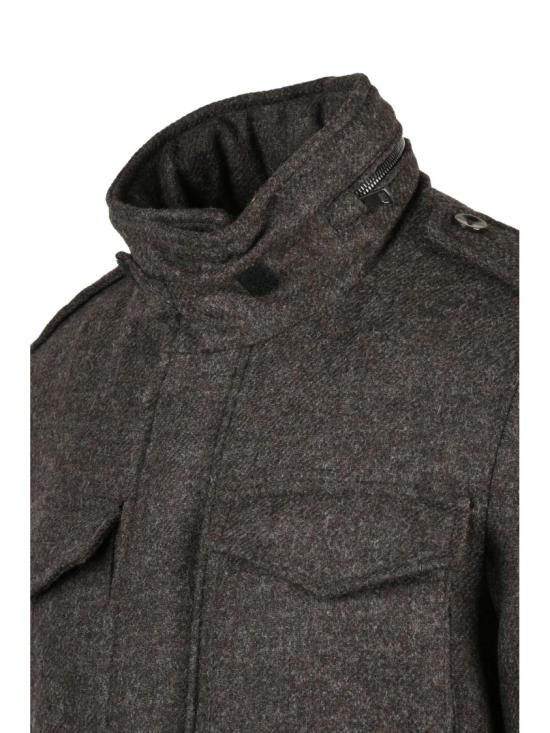 25FW Gih 패딩 갈색 테디 안감 버진 울 필드 재킷 - OTHER BRANDS