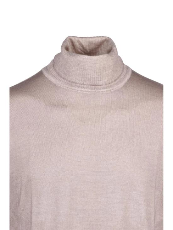 25FW 울앤코 니트웨어 회색 하이넥 메리노 울 언더재킷 스웨터 - WOOL & CO